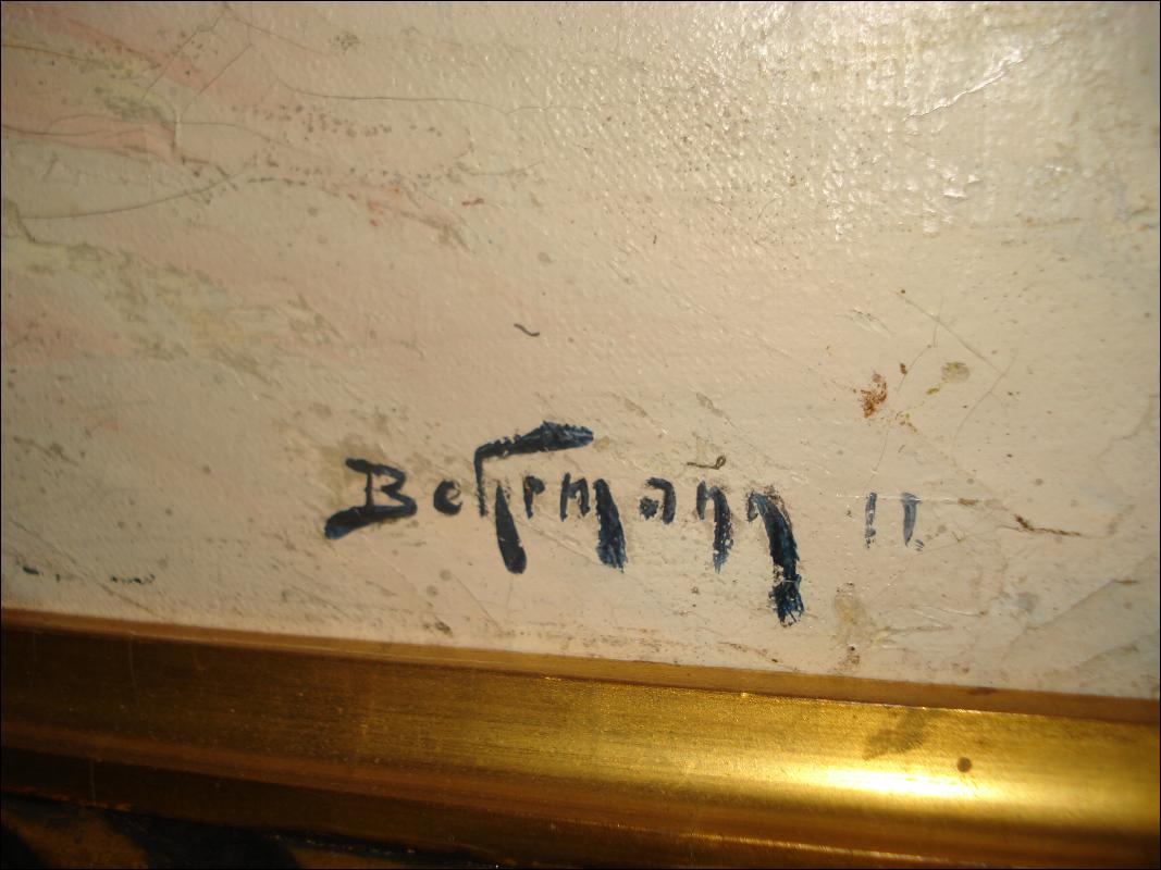 Oil on Canvas, Early Twentieth Century, Signed Behrmann, Adolph Behrmann, Russian),