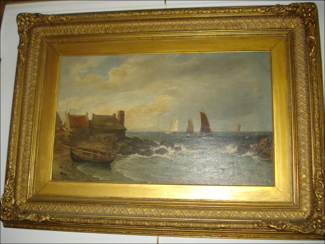 Nineteenth Century British Oil On Canvas by Edmund Thorton Crawford,
