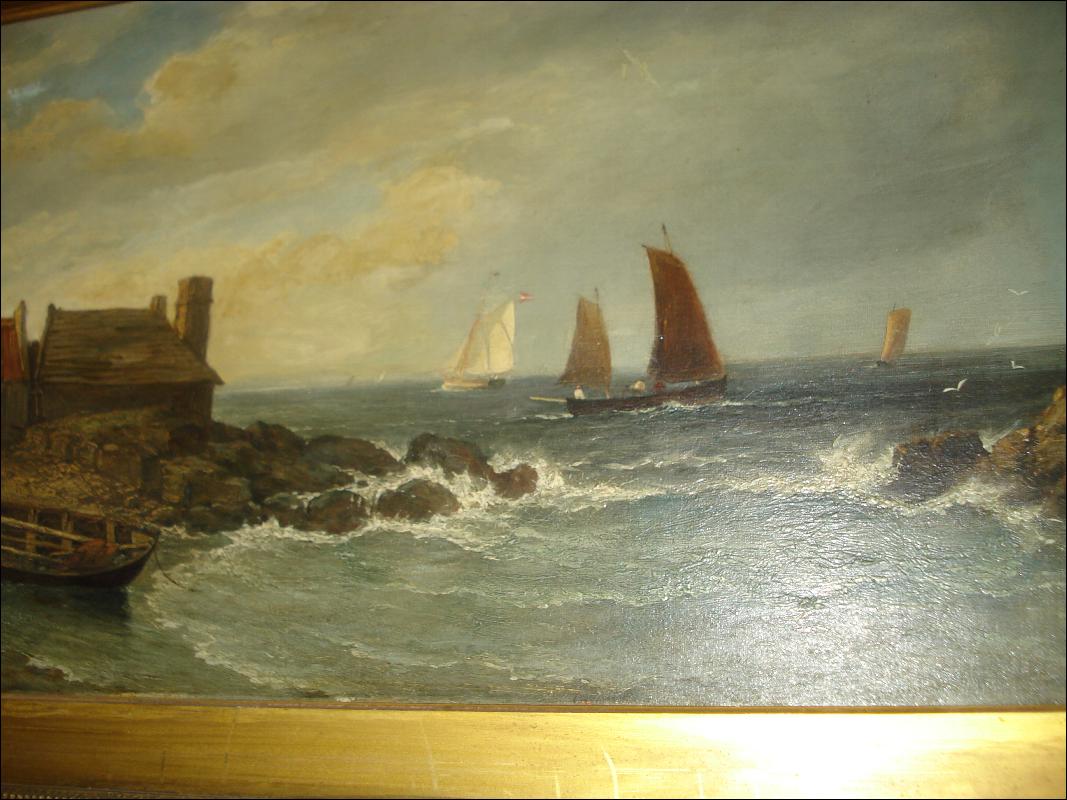Nineteenth Century British Oil On Canvas by Edmund Thorton Crawford,