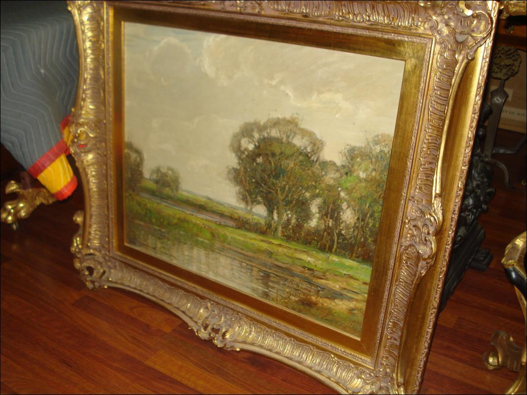 Large Early Twentieth Century Oil On Canvas by Kershaw Schofield, British Artist,