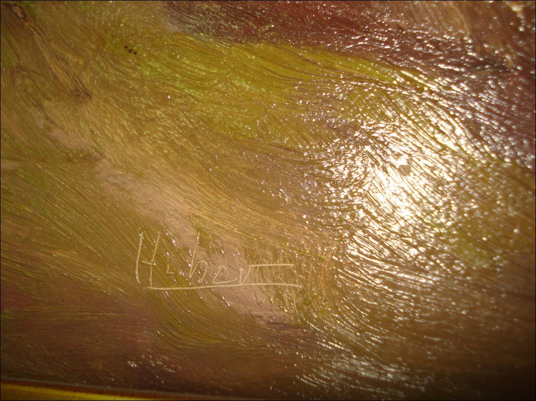 Large Oil On Board signed Huber (Ernst Huber, Austrian, 1895-1960),