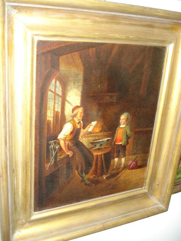 Eighteenth Century Or Earlier Oil On Canvas, Unsigned,