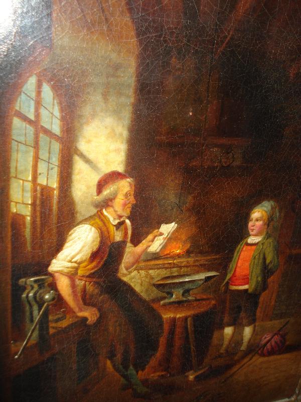 Eighteenth Century Or Earlier Oil On Canvas, Unsigned,