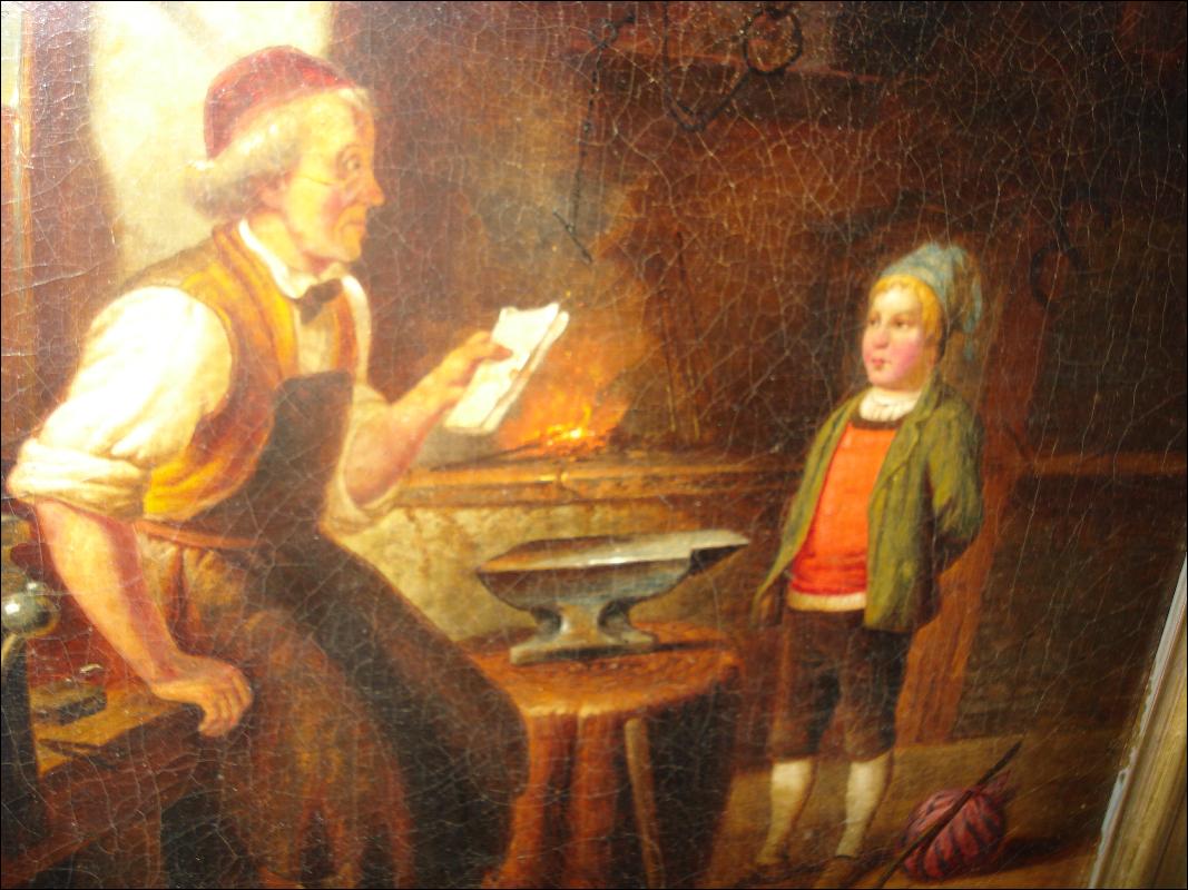 Eighteenth Century Or Earlier Oil On Canvas, Unsigned,