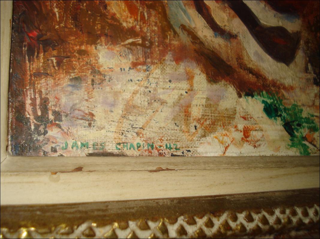 Oil On Canvas Signed James Chapin, American,