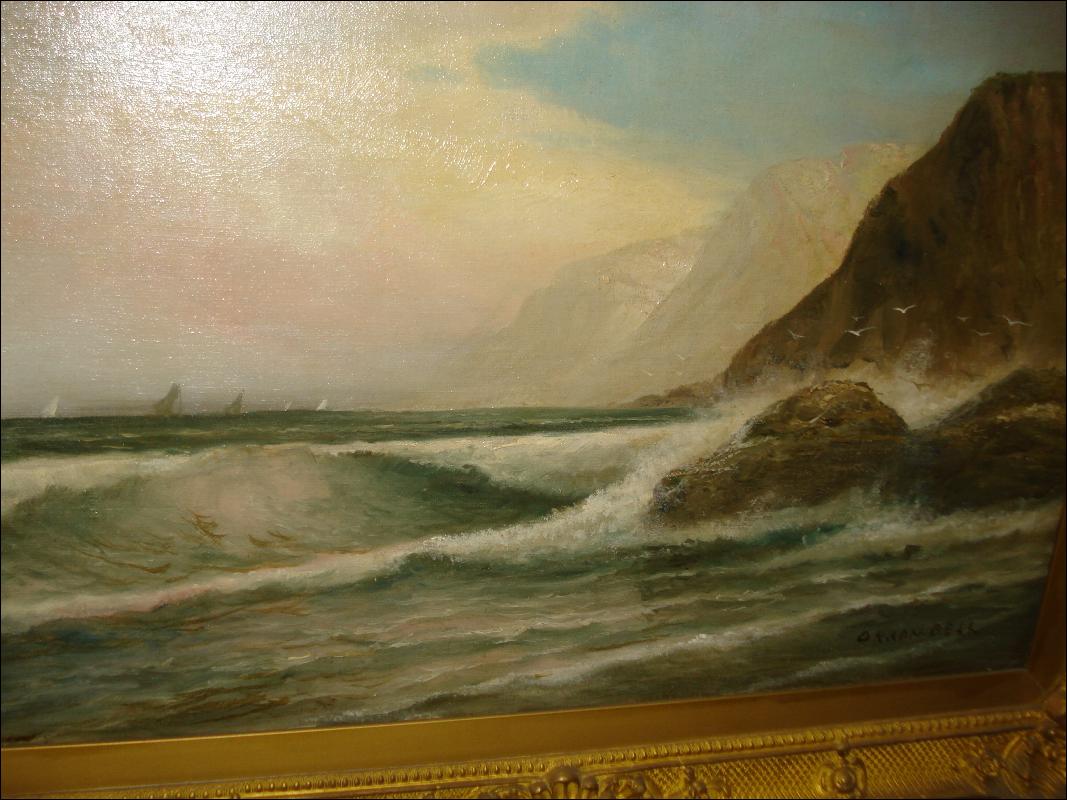 Oil on Canvas Signed Orson Bell, Eoropean, Nineteenth Century