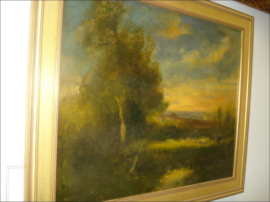 Oil Painting On Canvas Attributed To George Inness, American, Nineteenth Century,