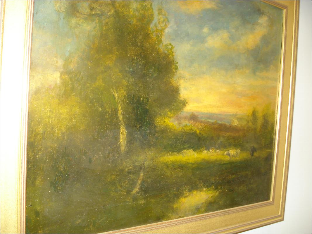 Oil Painting On Canvas Attributed To George Inness, American, Nineteenth Century,