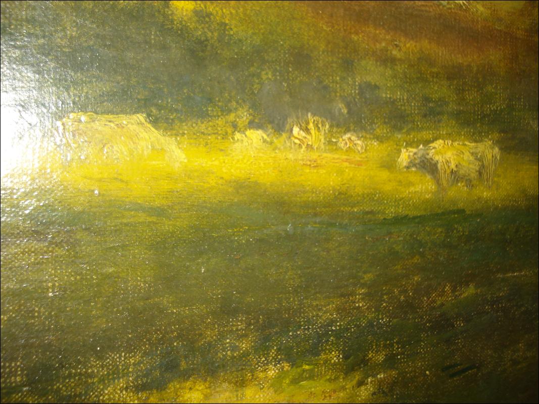 Oil Painting On Canvas Attributed To George Inness, American, Nineteenth Century,