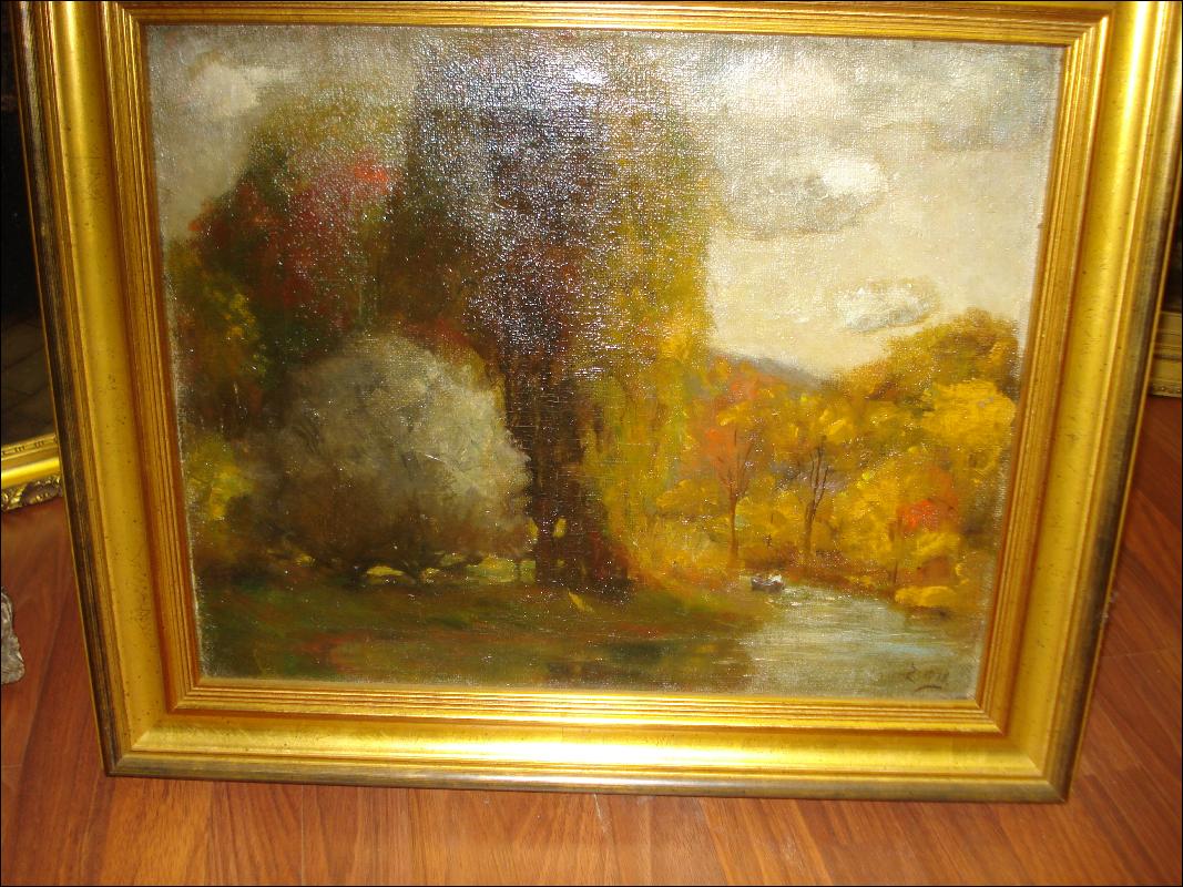 Early Twentieth Century Oil On Canvas, Signed,