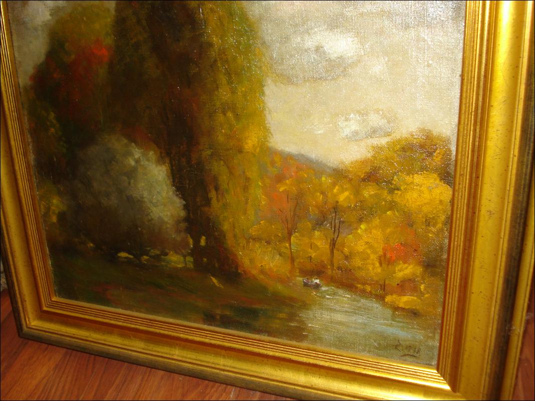 Early Twentieth Century Oil On Canvas, Signed,