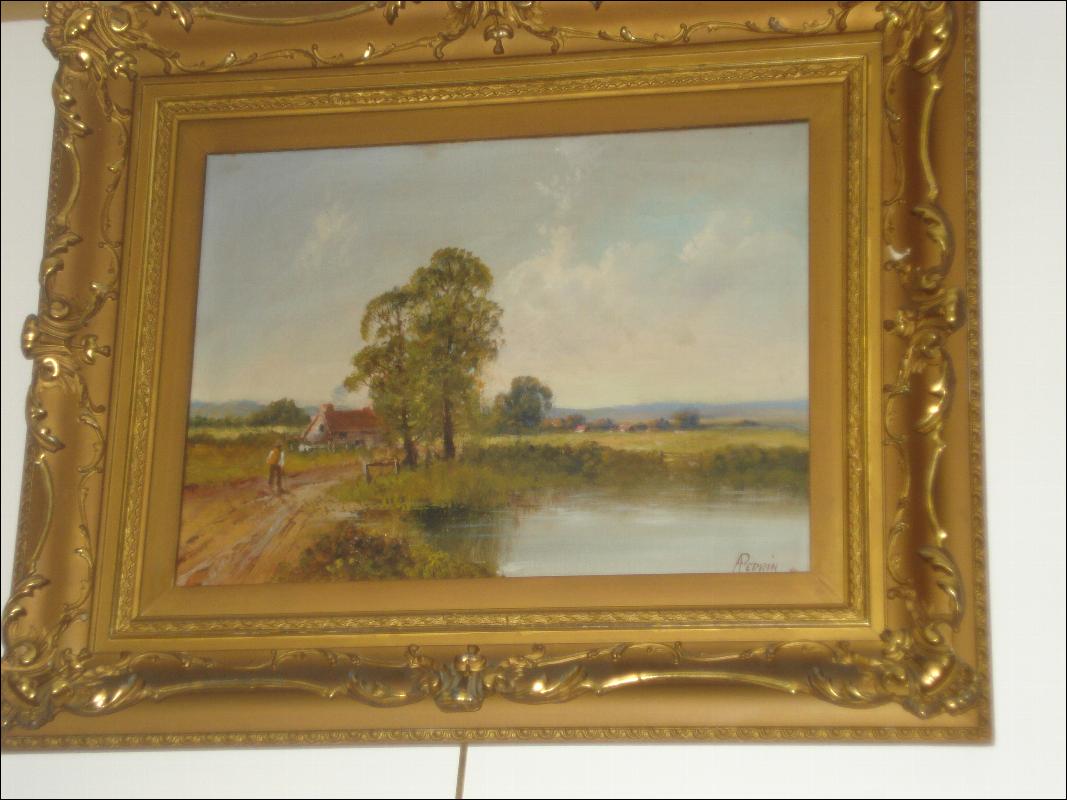 Nineteenth Century Oil On Canvas Signed A. Perrin (Alfred Feyen Perrin), British,