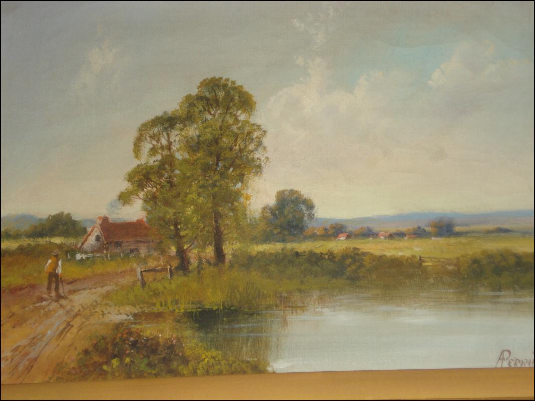 Nineteenth Century Oil On Canvas Signed A. Perrin (Alfred Feyen Perrin), British,