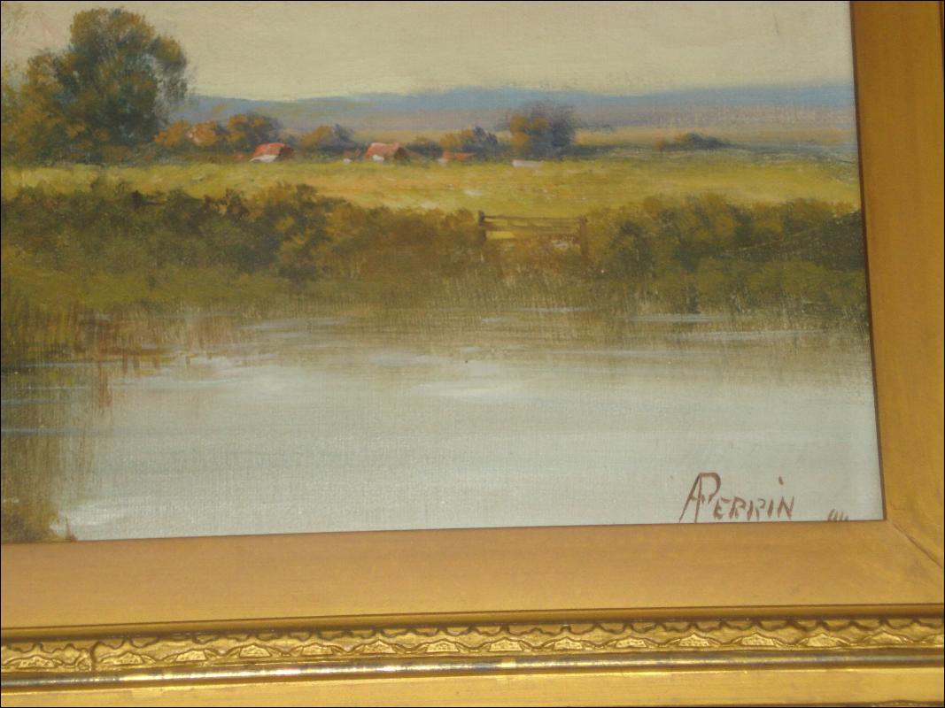 Nineteenth Century Oil On Canvas Signed A. Perrin (Alfred Feyen Perrin), British,