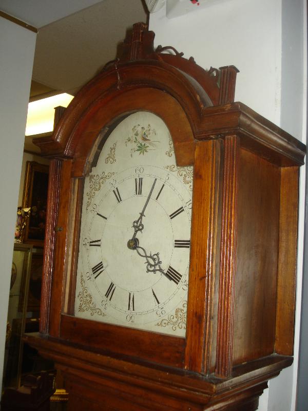 Early Nineteenth Century American Wood Works Tallcase Clock Attributed to Riley Whiting, Winchester, Connecticut