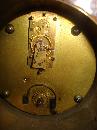 French Nineteenth Century Mantel Clock With Inlay, Balance Wheel Movement
