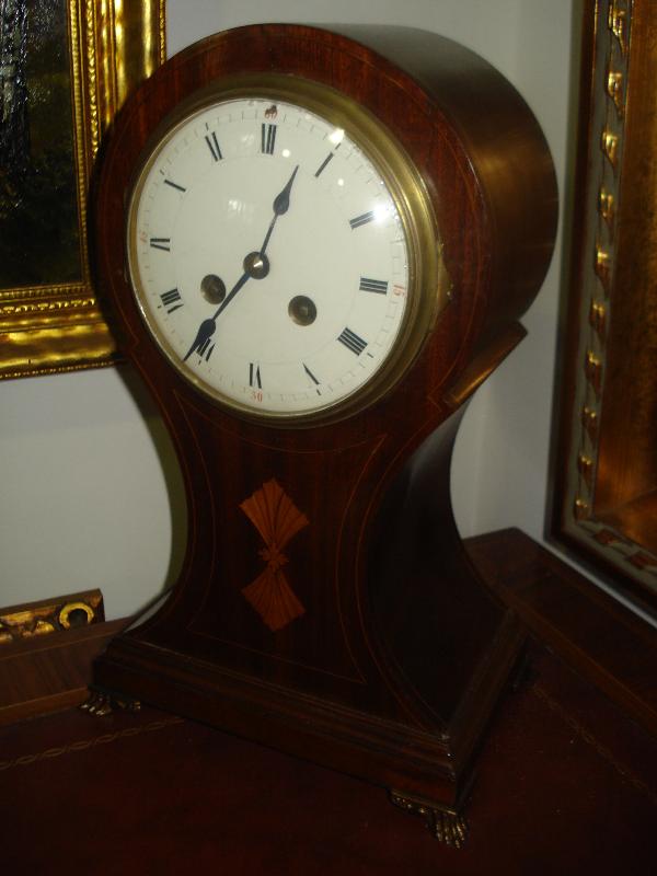 Late Nineteenth Century French Balloon Styled Mantel Clock