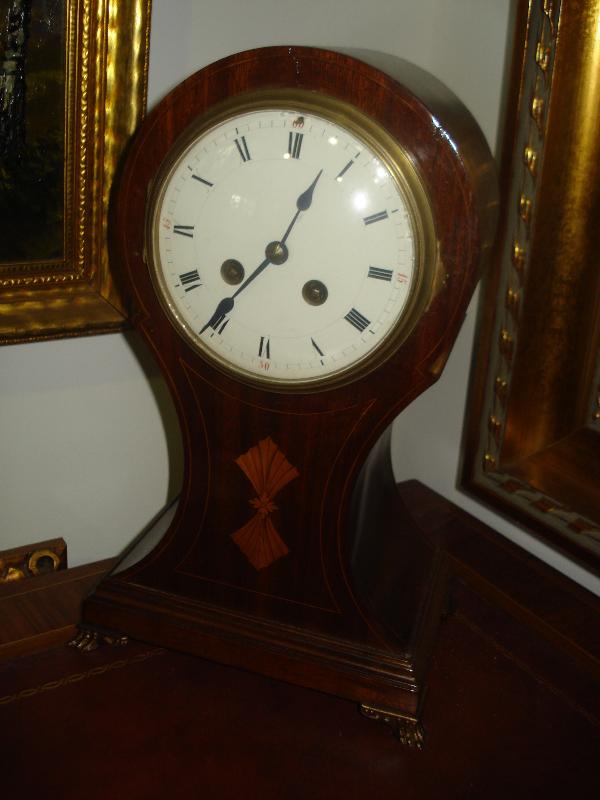 Late Nineteenth Century French Balloon Styled Mantel Clock