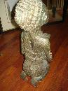 Nineteenth Century to Early Twentieth Century Benin, Africa, Large Bronze Fertility Figure