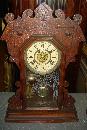 Late Nineteenth Century Waterbury Clock Company, Waterbury, Connecticut, Walnut Shelf Clock,