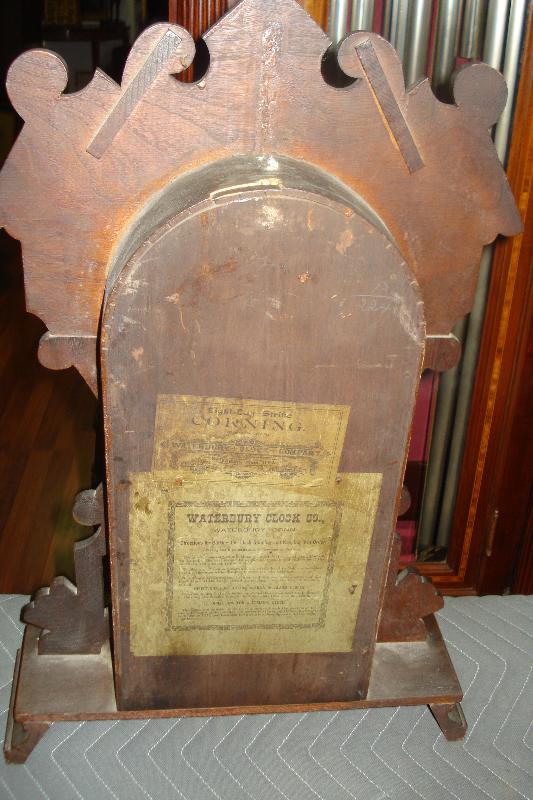Late Nineteenth Century Waterbury Clock Company, Waterbury, Connecticut, Walnut Shelf Clock,