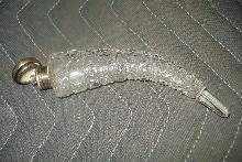 Late Nineteenth Century To Early Twentieth Century Baccaret Quality Perfume Bottle With Sterling Cap