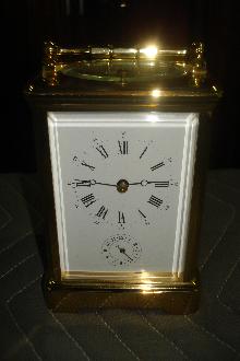 French Carriage Clock, Twentieth Century, Time, Strike, Repeat And Alarm