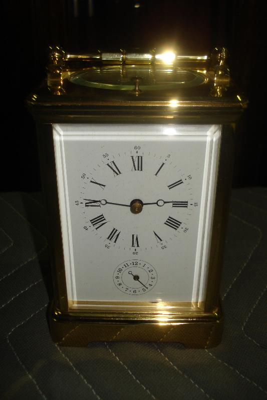French Carriage Clock, Twentieth Century, Time, Strike, Repeat And Alarm