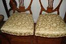 Eighteenth Century English Shield Back Chairs (Pair), Finely Carved Mahogany, Inlaid, With Wedgwood Styled Plaques