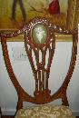 Eighteenth Century English Shield Back Chairs (Pair), Finely Carved Mahogany, Inlaid, With Wedgwood Styled Plaques