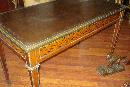 Early Nineteenth Century French Napoleonic Bureau Plat (Desk), Inlaid, Bronze Mounts
