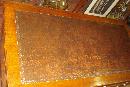 Fabulous Nineteenth Century English Desk, Inlaid On All Sides, Original Leather Top, Twin Pedestals,