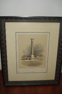 Nineteenth CenturyHand Colored Duotone Lithograph by David Roberts,