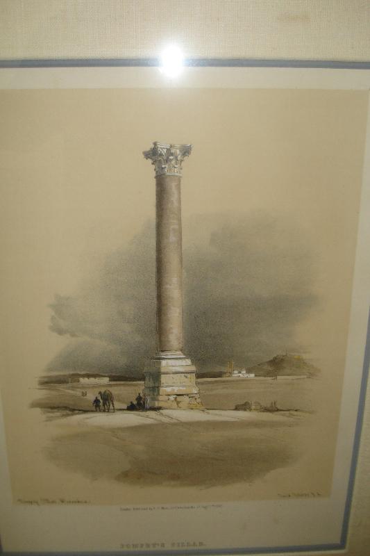 Nineteenth CenturyHand Colored Duotone Lithograph by David Roberts,