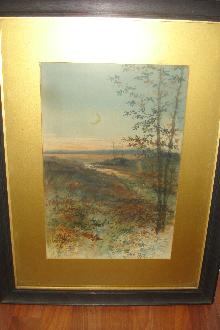 Early Twentieth Century Watercolor Signed W. S. E.,