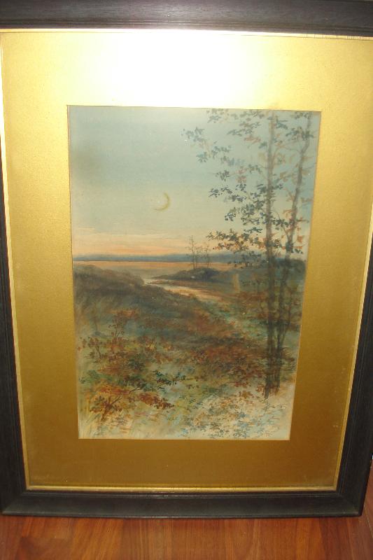 Early Twentieth Century Watercolor Signed W. S. E.,