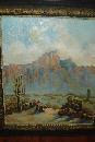 Early Twentieth Century American Western Oil On Canvas, Signed,
