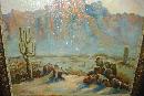 Early Twentieth Century American Western Oil On Canvas, Signed,