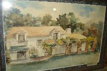 Nineteenth Century Watercolor By American Artist Francis Hopkinson Smith