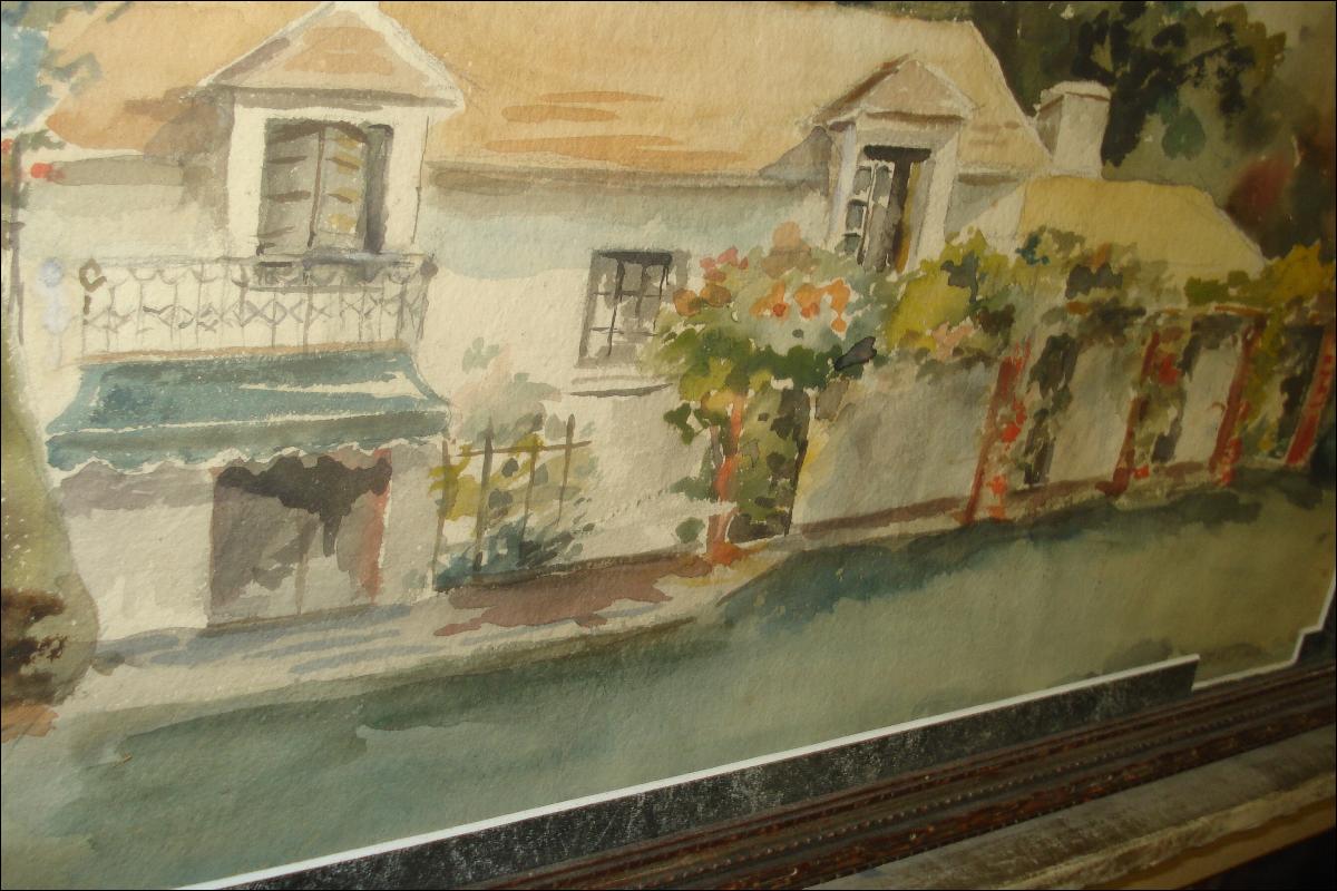 Nineteenth Century Watercolor By American Artist Francis Hopkinson Smith