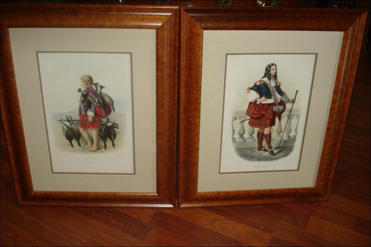 Nineteenth Century Hand Colored Lithographs By Robert Ronald McIan, (Pair),