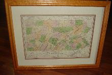 Early Nineteenth Century Map Of Pennsylvania By Anthony Finley, Hand Colored Copperplate Engraving, 1830, Published In Philadelphia