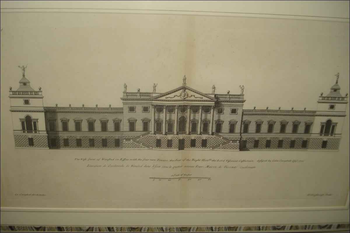 Original Early Eighteenth Century Copperplate Engravings (Pair) By Colin Campbell,