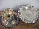 Pair Antique Ornate Reticulated Tiffany & Co Sterling Silver Footed Compotes