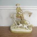 Antique Czechoslovakian Porcelain Fox Hunt Figure 29