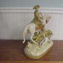 Antique Czechoslovakian Porcelain Fox Hunt Figure 29