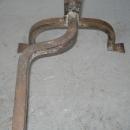 Eighteenth Century American Andirons (Pair), Pierced Bronze and Cast Iron