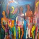Outstanding Mid Century Oil On Board By Gene Artman, 1954