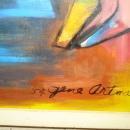 Outstanding Mid Century Oil On Board By Gene Artman, 1954