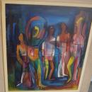 Outstanding Mid Century Oil On Board By Gene Artman, 1954